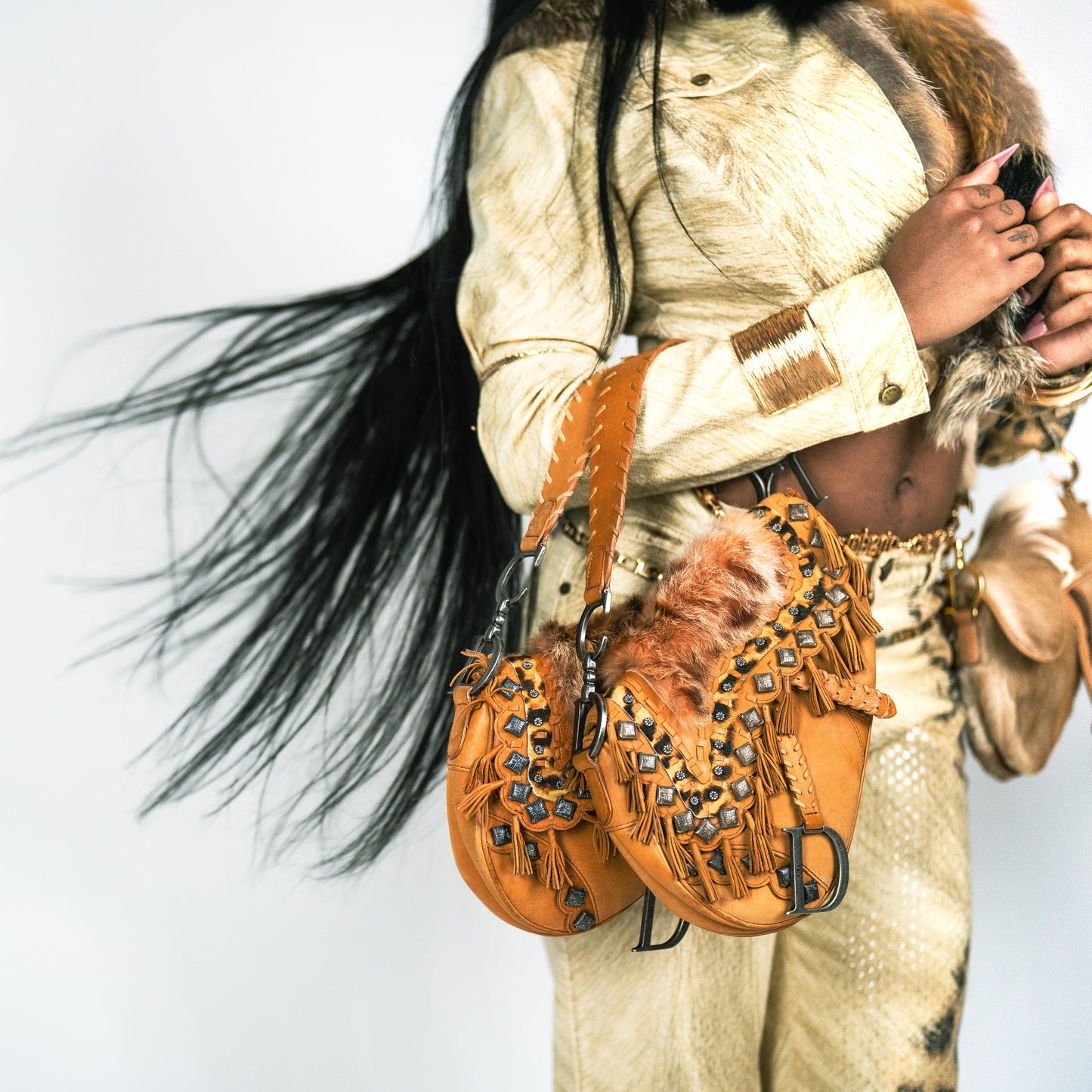 Roberto Cavalli leopard fur jacket