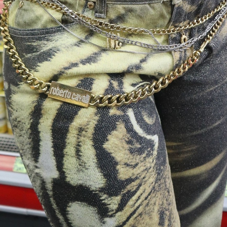 Roberto Cavalli "tiger" jeans - 2 sizes available: M & L