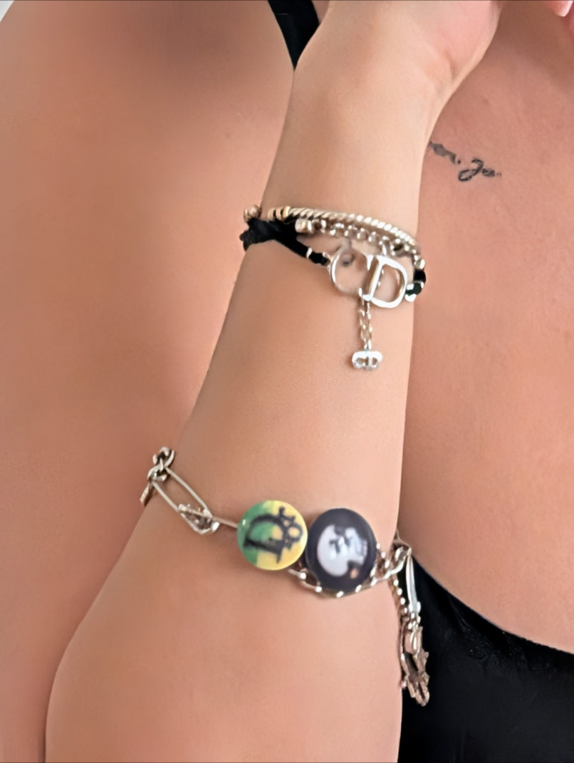 Dior "Hardcore" Earring and Bracelet Set by Galliano - F/W 2003