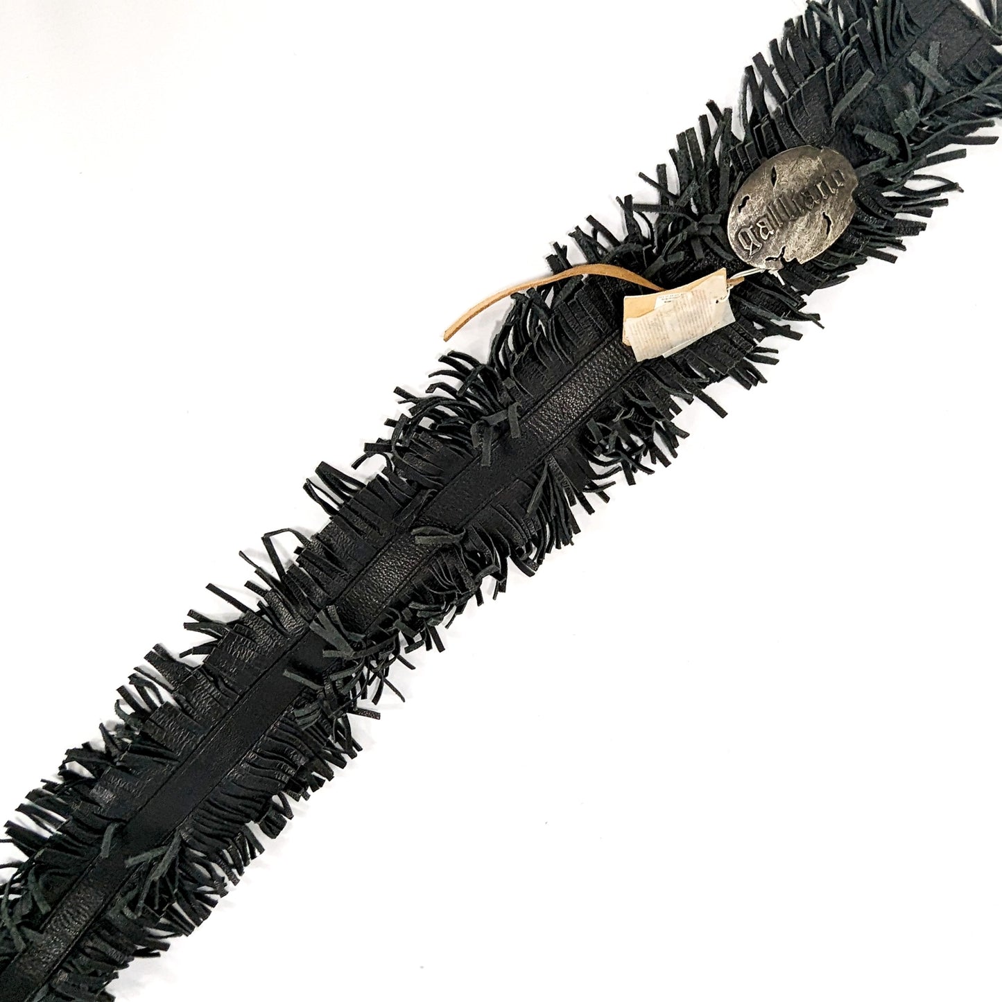Galliano fringed belt