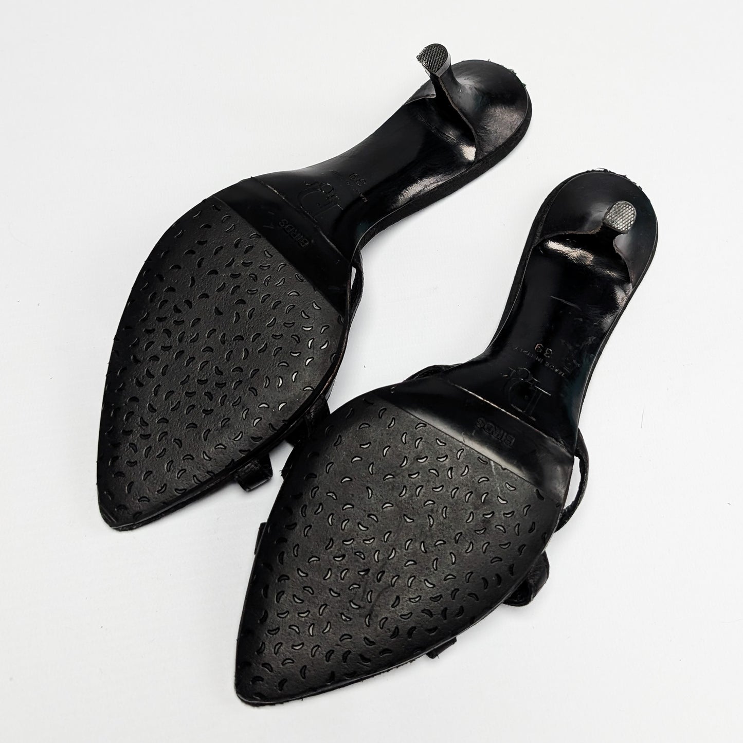 Dior by Galliano Coin-Embellished Mules - EU39|6UK|8US