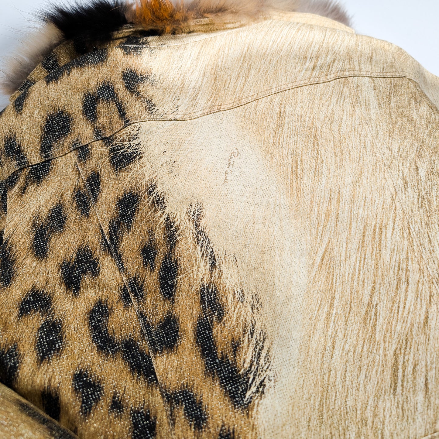 Roberto Cavalli leopard fur jacket