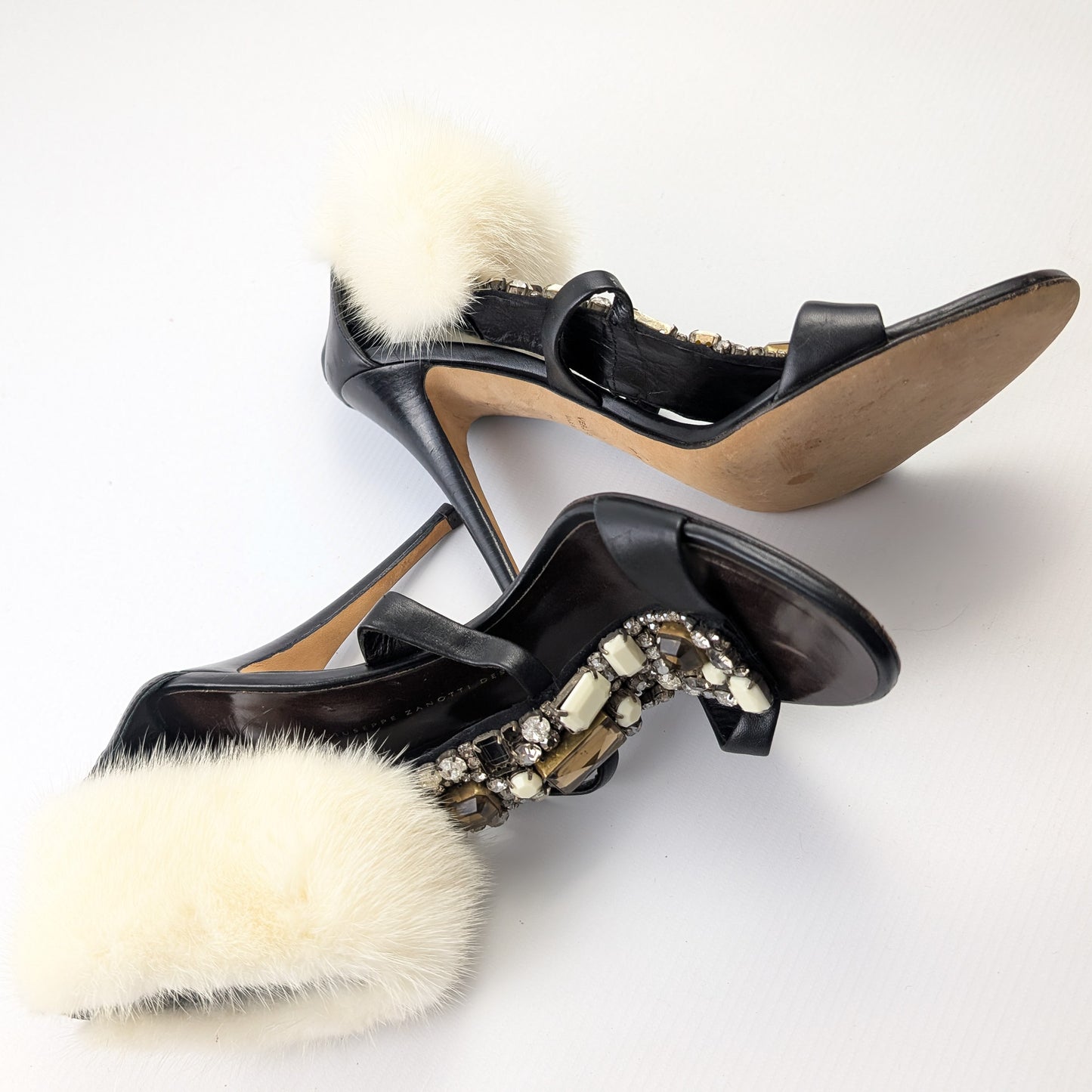 Giuseppe Zanotti Fur Sandals - EU38.5|5.5UK|7.5US