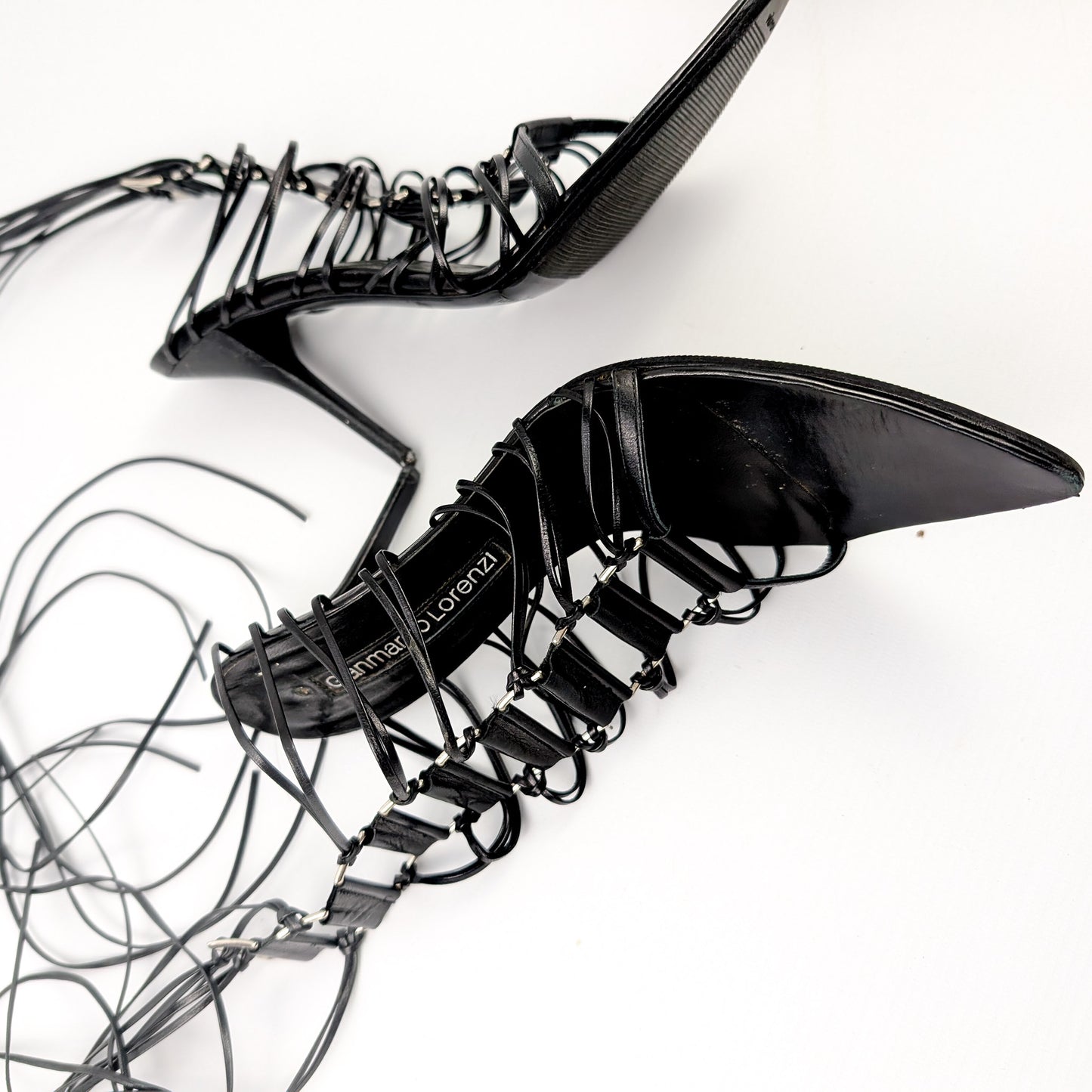 Gianmarco Lorenzi tie sandals - EU37|UK4|US6