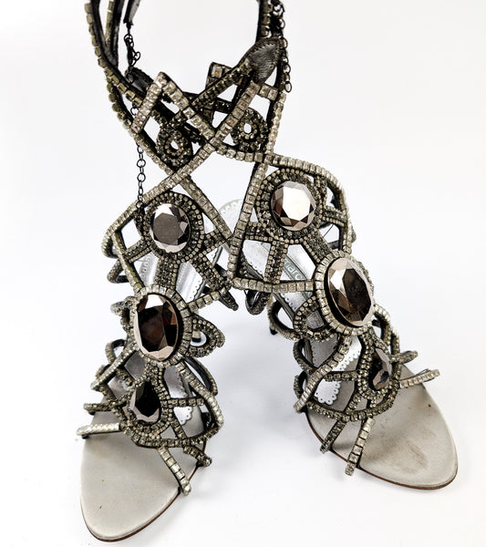 Gianmarco Lorenzi high sandals - EU37|UK4|US6