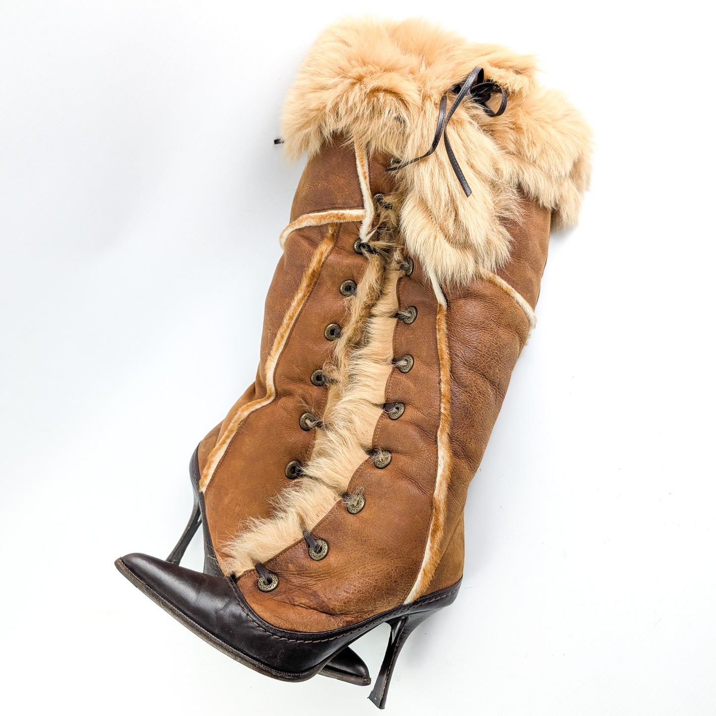 Gianmarco Lorenzi fur boots - EU38|UK5|US7