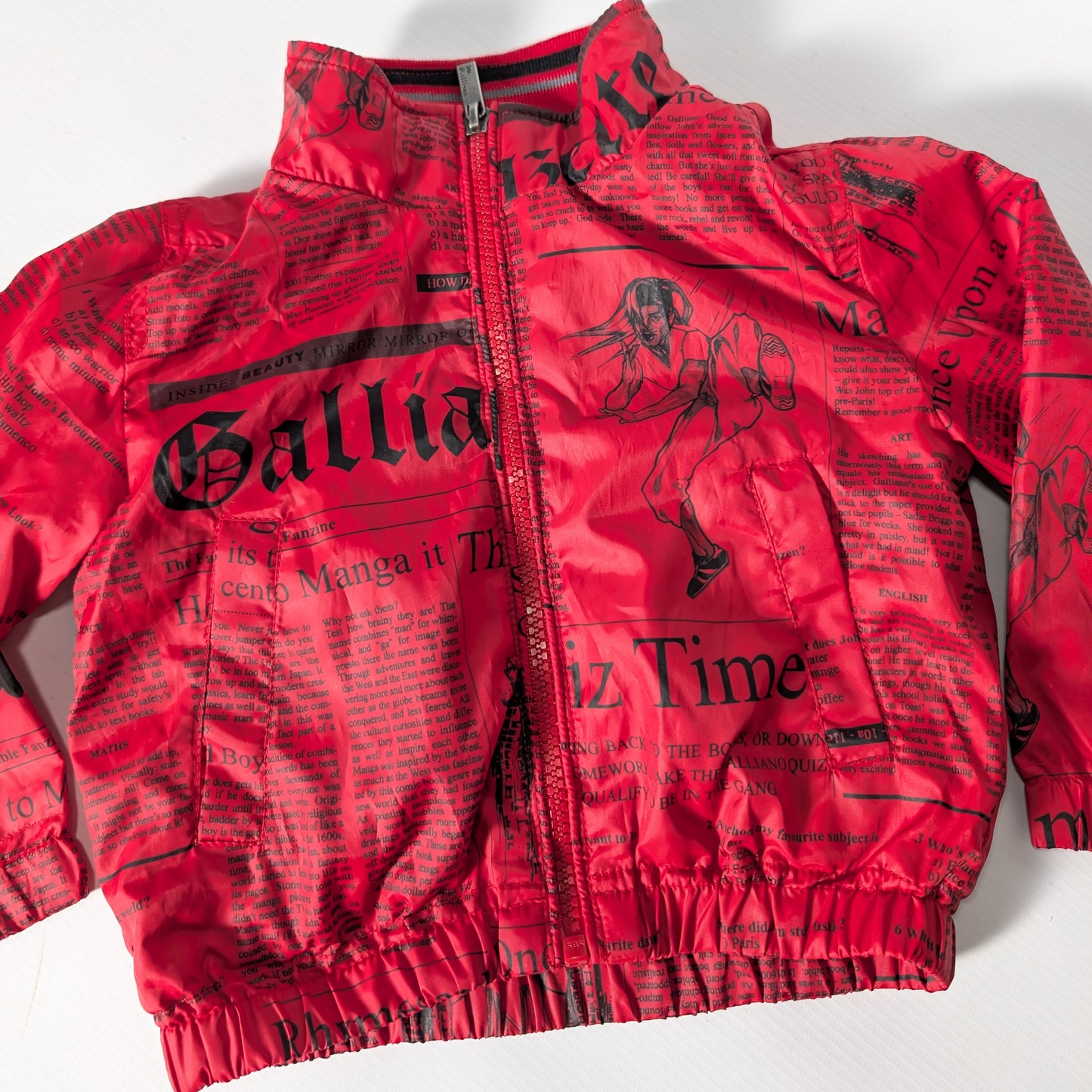 John Galliano jacket with "newspaper" monogram - 1Y