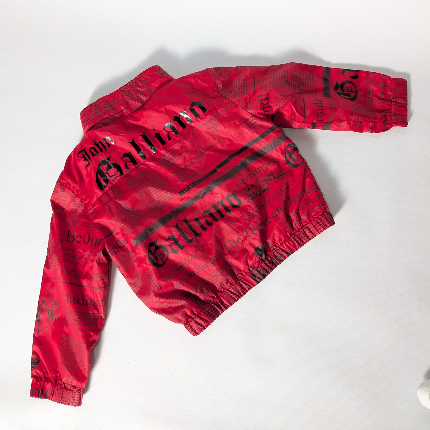 John Galliano jacket with "newspaper" monogram - 1Y