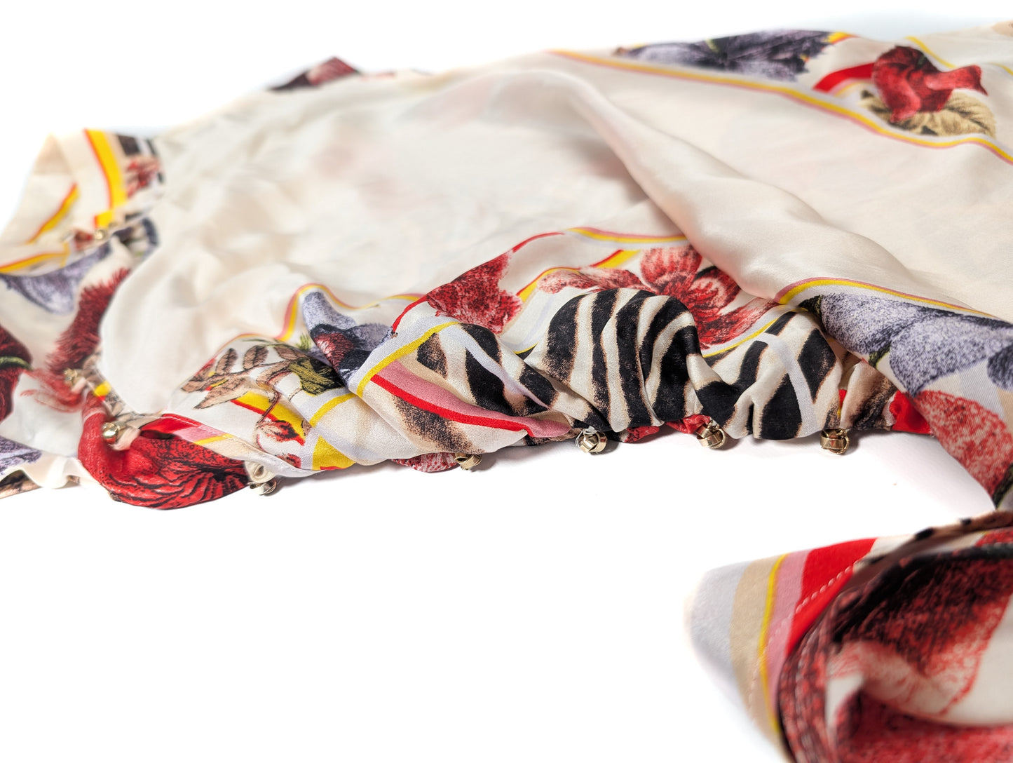 Cavalli silk floral pattern dress