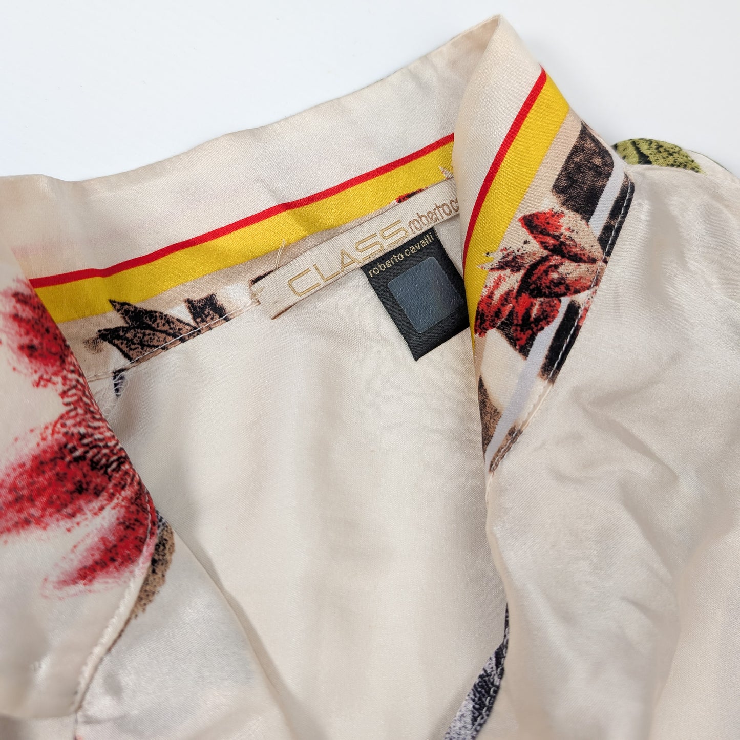 Cavalli silk floral pattern dress
