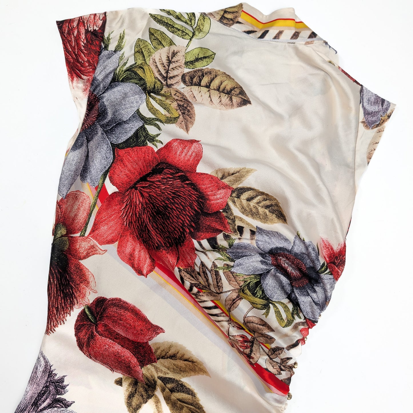 Cavalli silk floral pattern dress