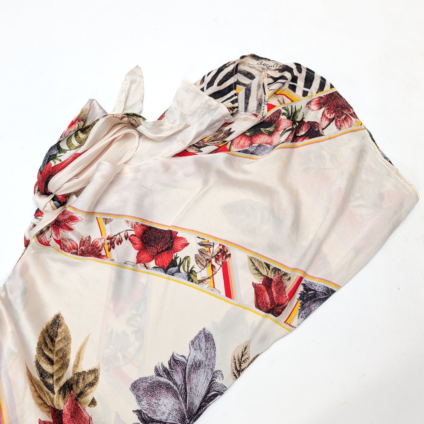 Cavalli silk floral pattern dress