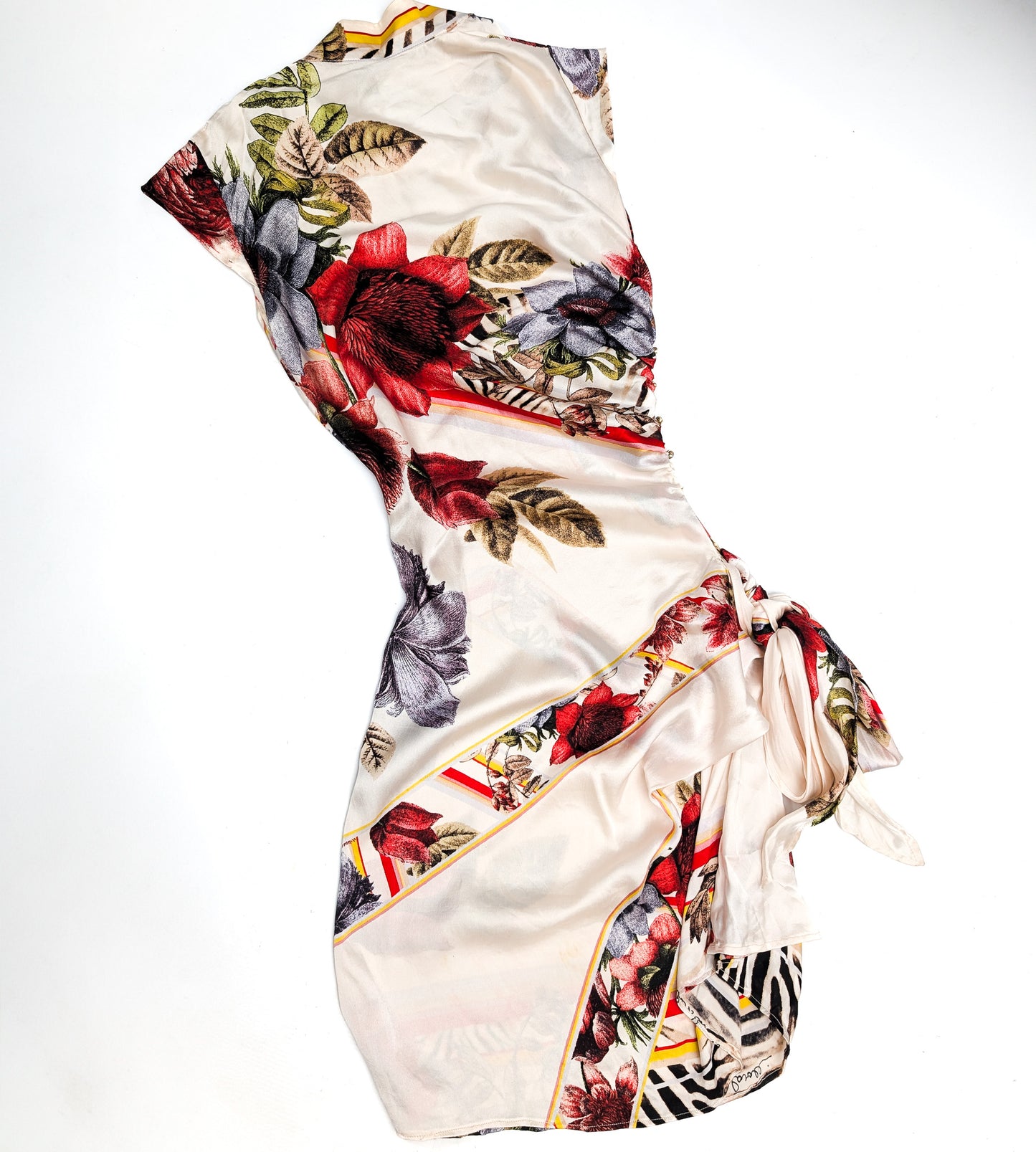 Cavalli silk floral pattern dress