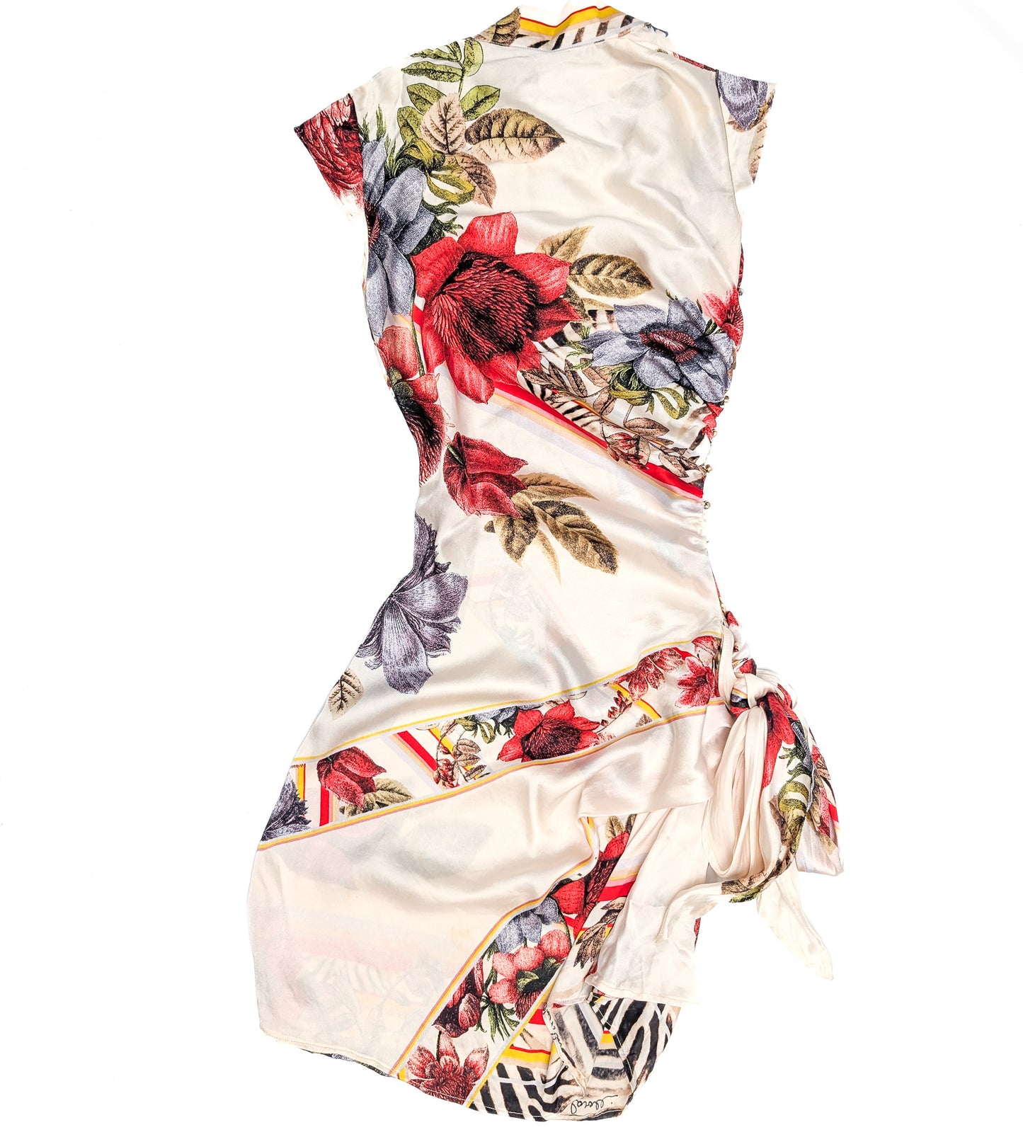 Cavalli silk floral pattern dress