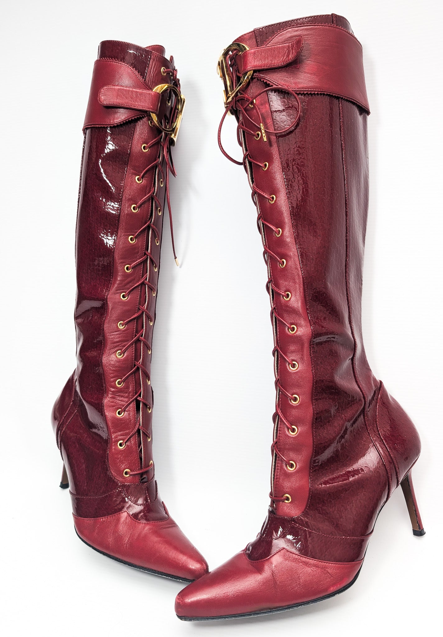 Dior by Galliano Fall 2000 Buckle Boots - EU38.5|UK5.5|US7.5