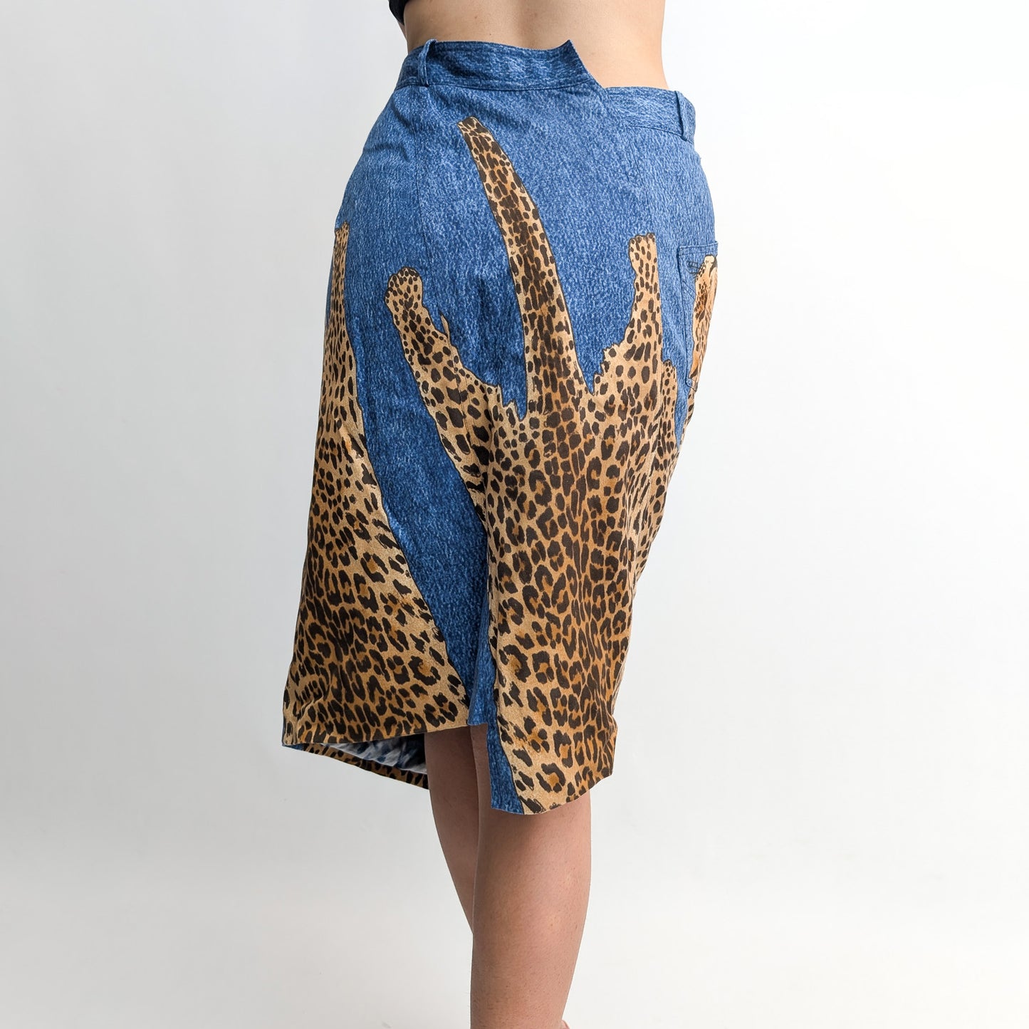 Dior by Galliano printed skirt from the F/W 2000 runway - M/L