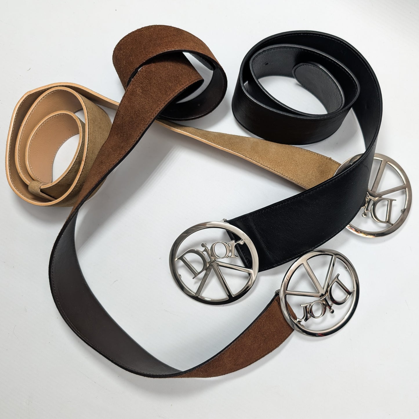Brown suede belt by Galliano Peace and love - S/S 2005