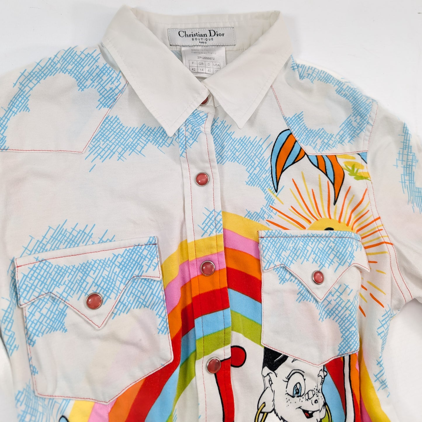 Dior shirt by Galliano - Cartoon Collection 2002