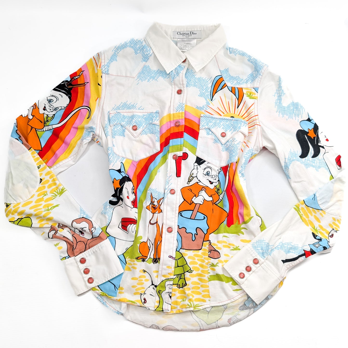 Dior shirt by Galliano - Cartoon Collection 2002