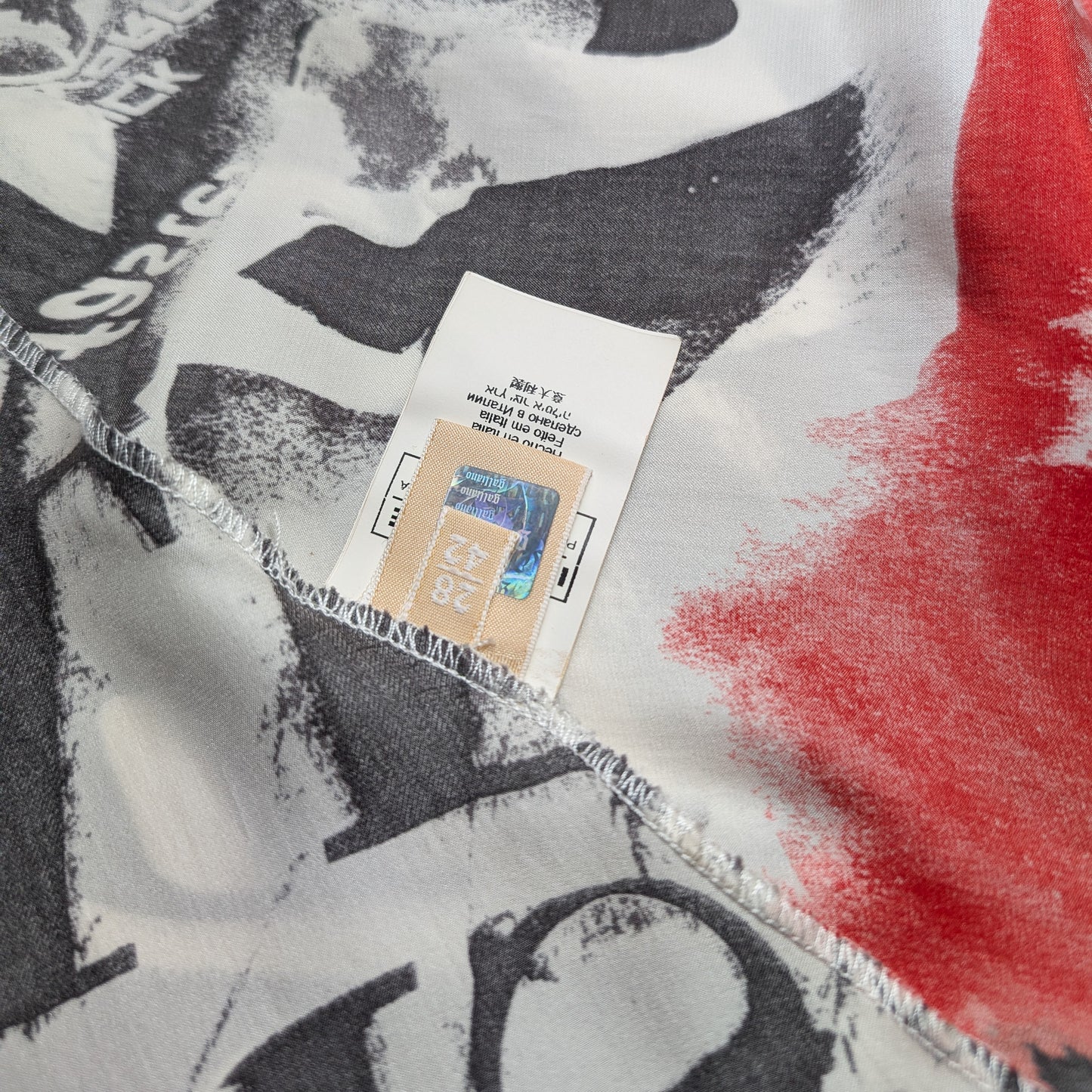 John Galliano silk dress