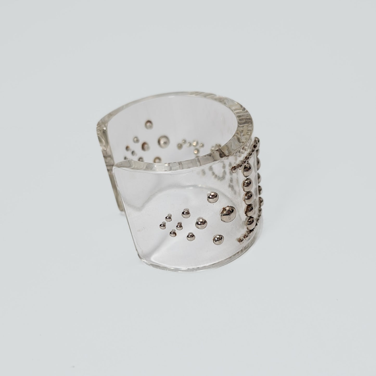 Dior transparent cuff bracelet by Galliano