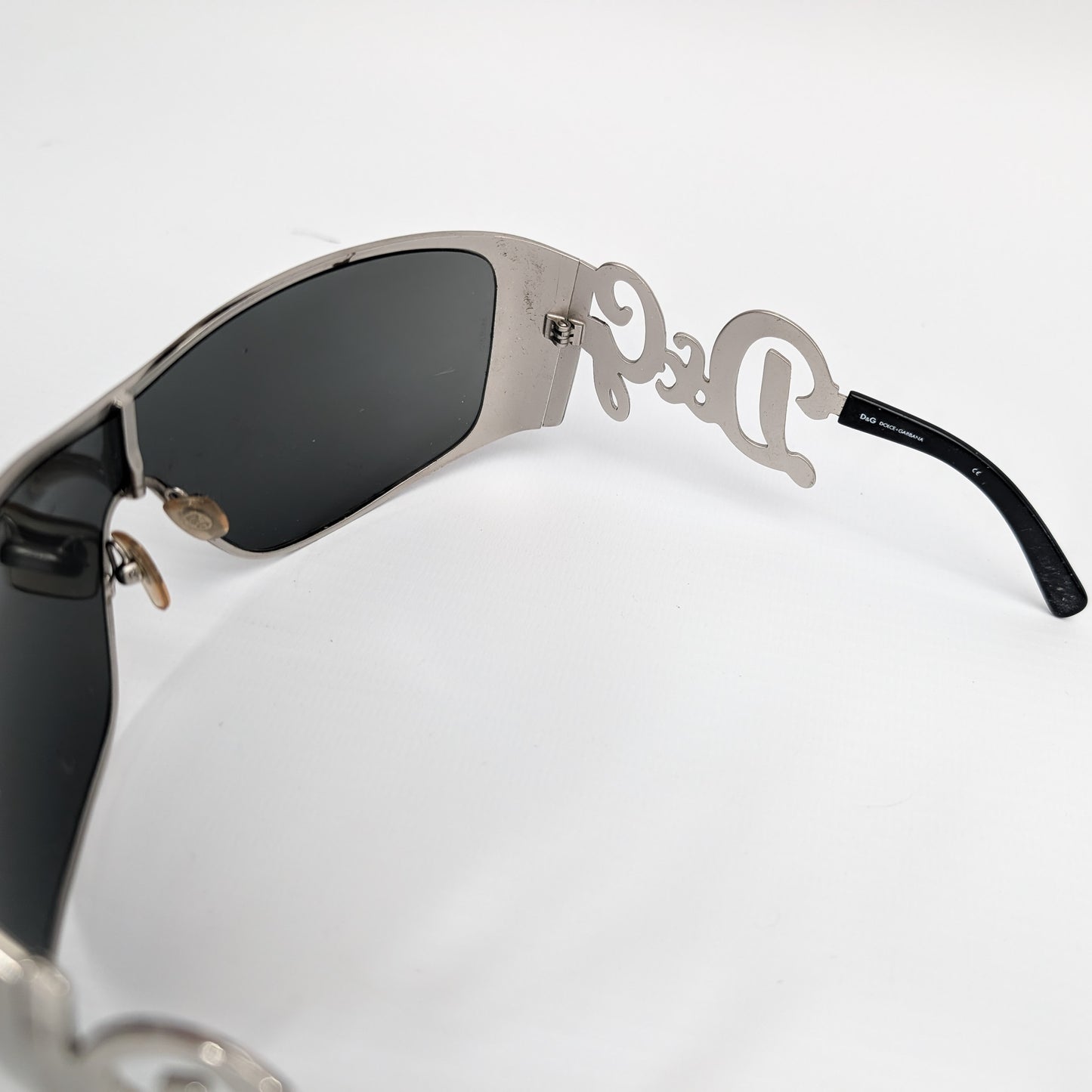 Dolce & Gabbana silver sunglasses with initial