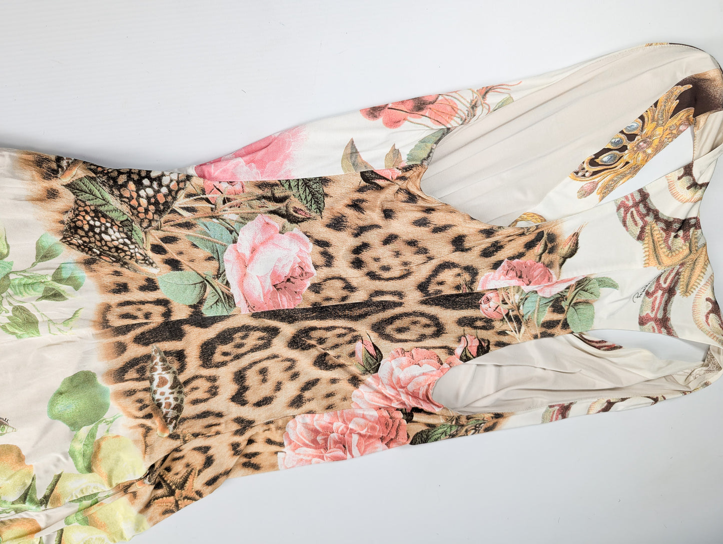 Roberto Cavalli neckline dress