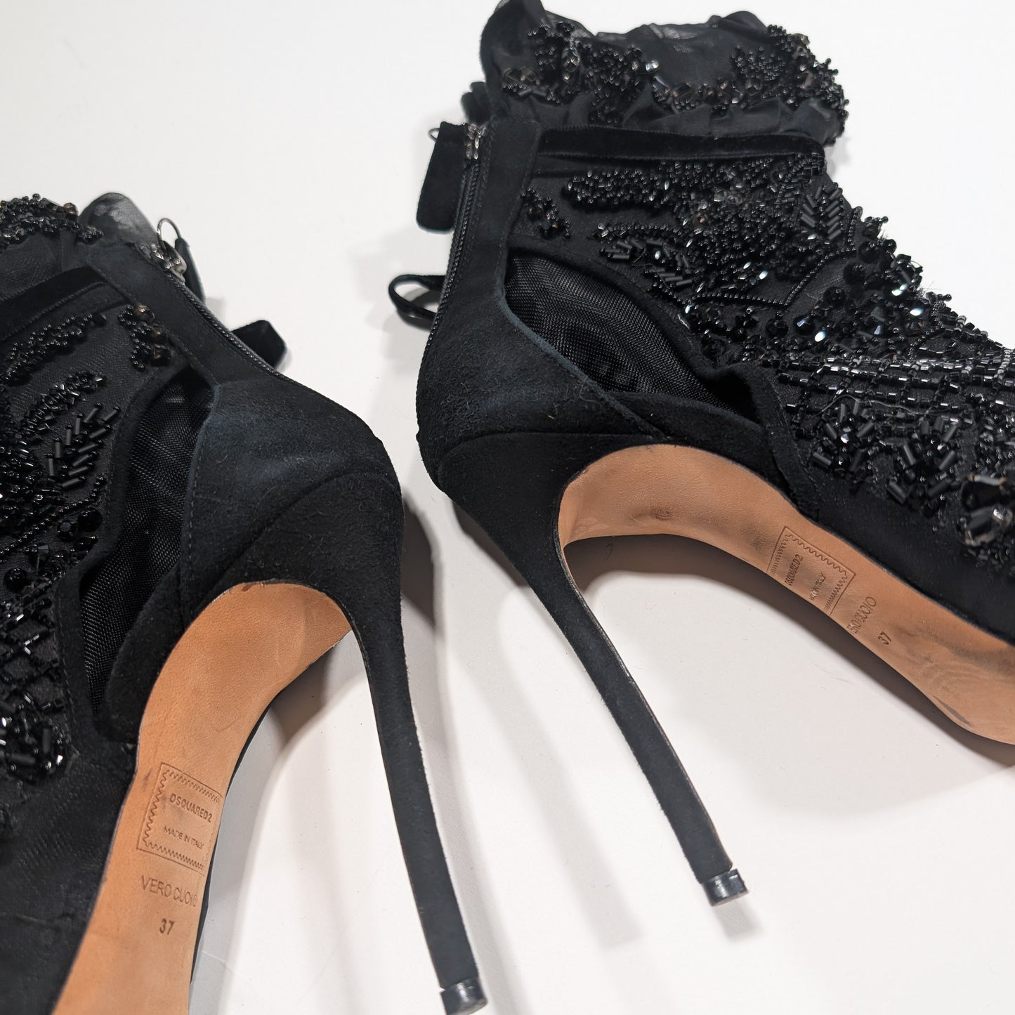 Dsquared2 Embellished Sandals - EU37|UK4|US6