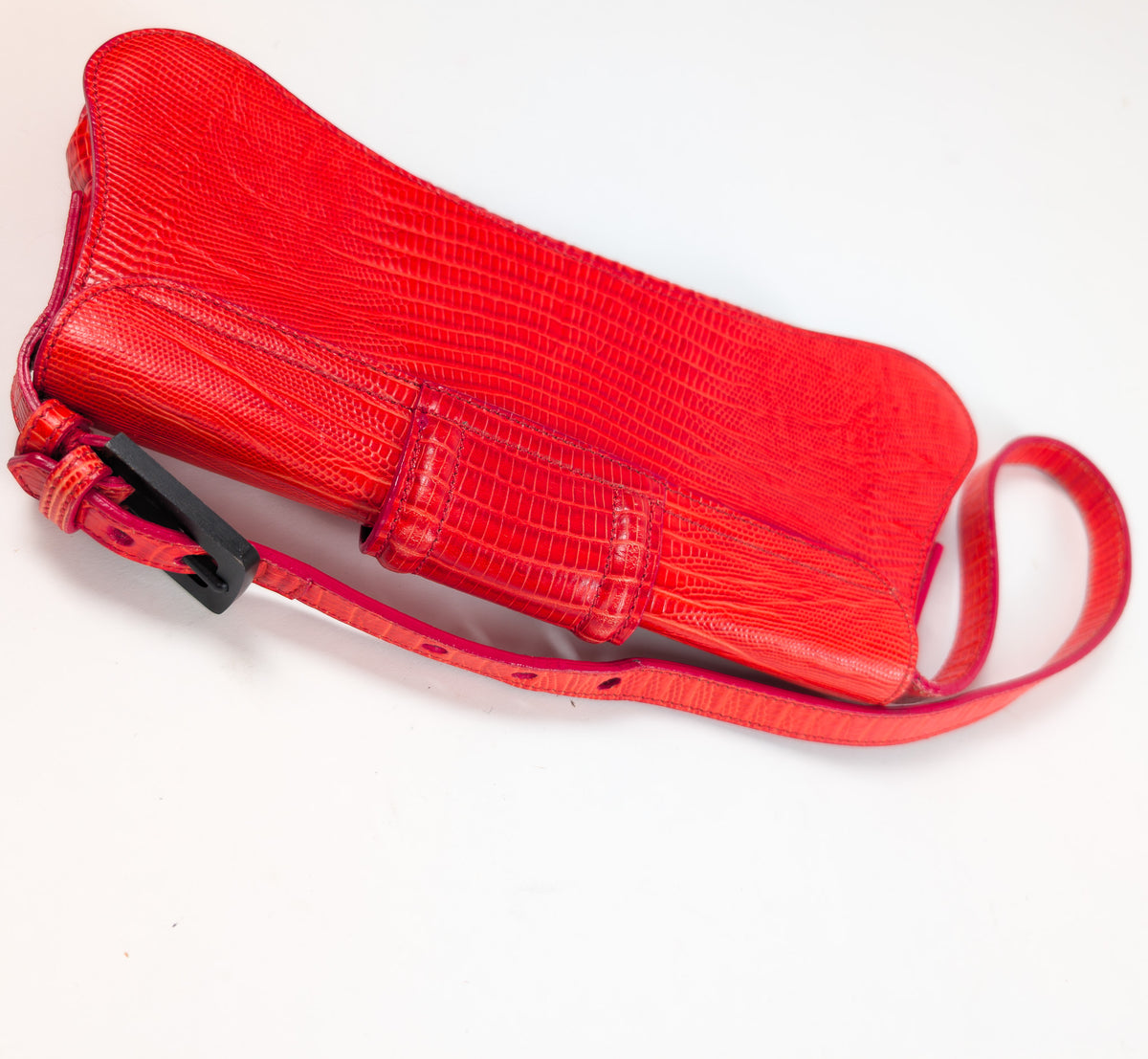 Roberto Cavalli bag in vermilion red leather