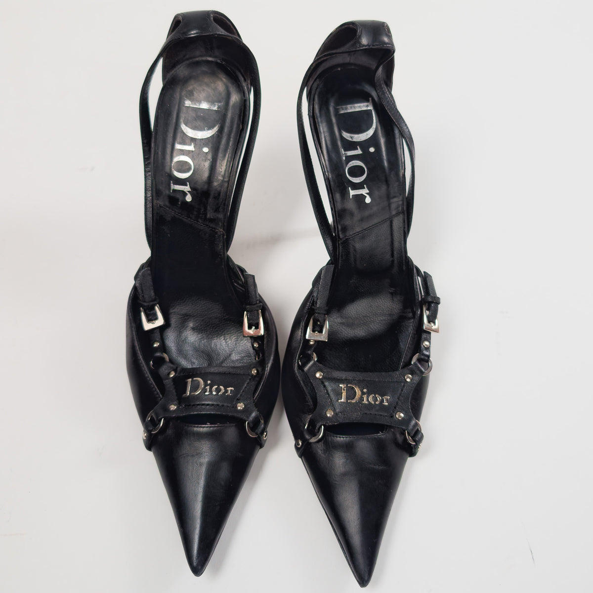 Dior by Galliano bondage slingbacks, F/W 2003 – EU38|UK5|US6