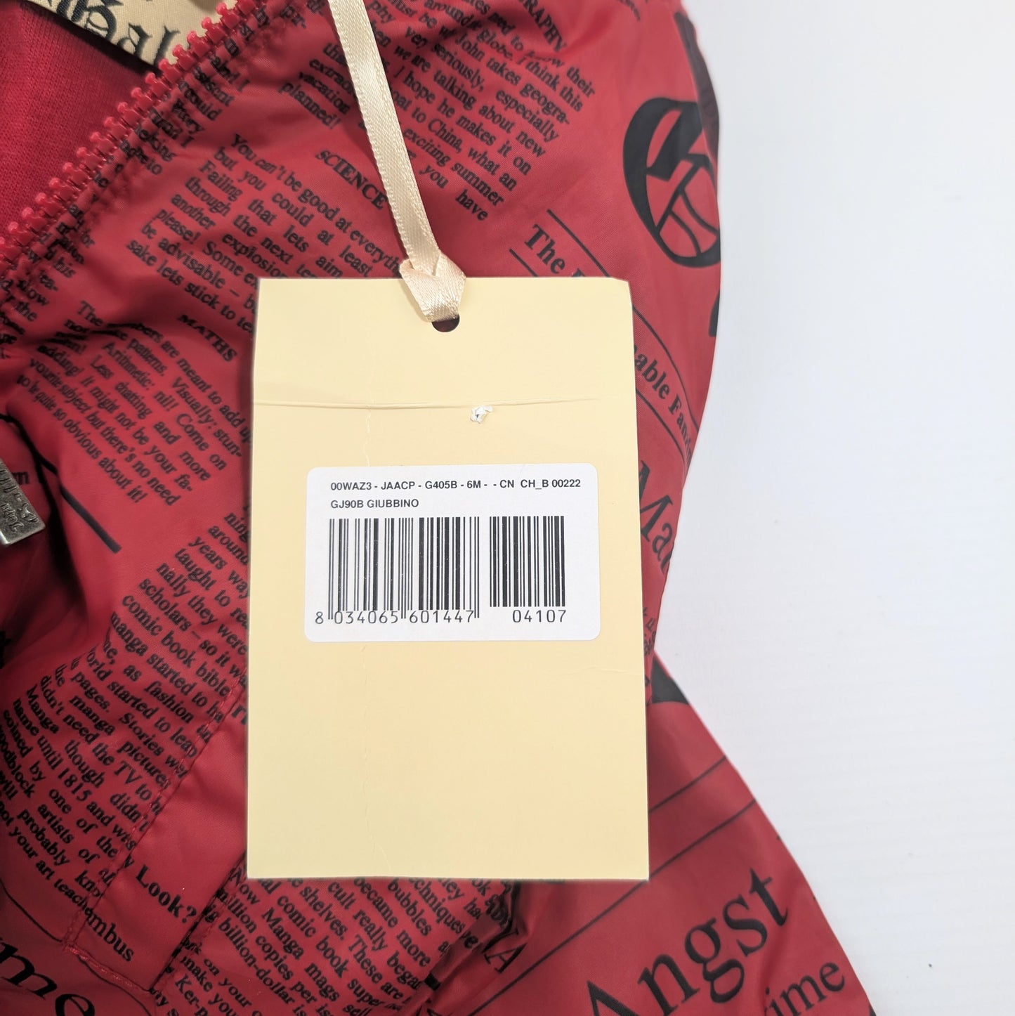 John Galliano monogram "newspaper" jacket - 6m