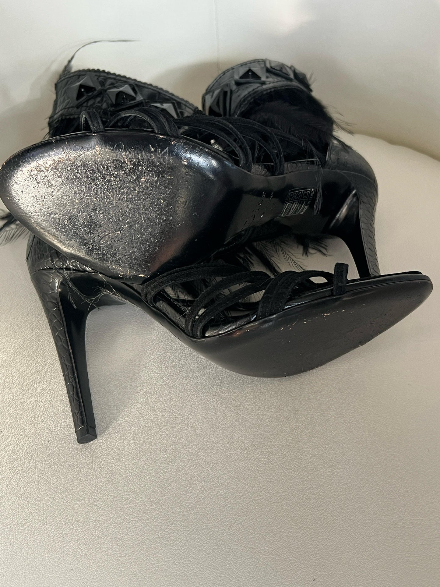 Feather sandals by Dior by Galliano - EU38|UK5|US7