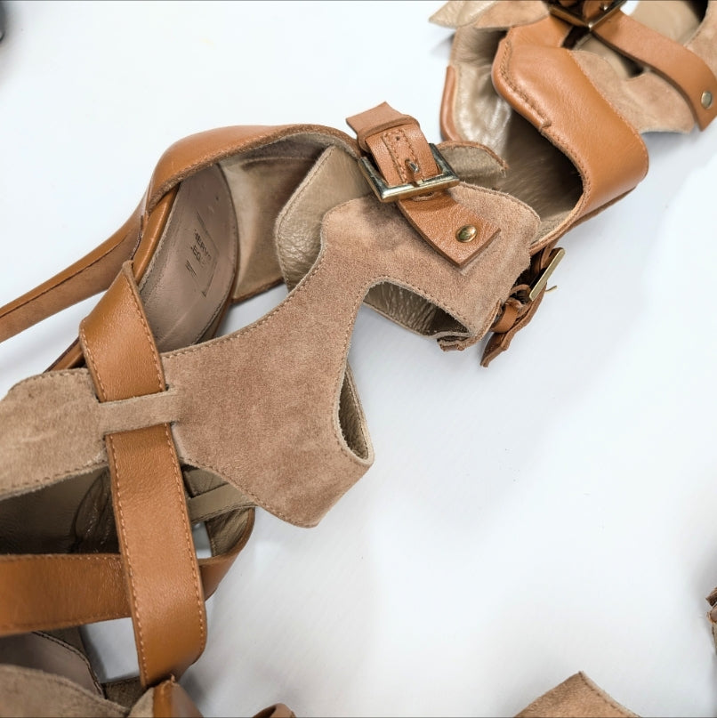 Hervé Léger high-top gladiator sandals - EU37|UK4|US6