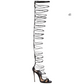 Dsquared2 Black High Lace-Up Sandals -  EU41|8UK|10US