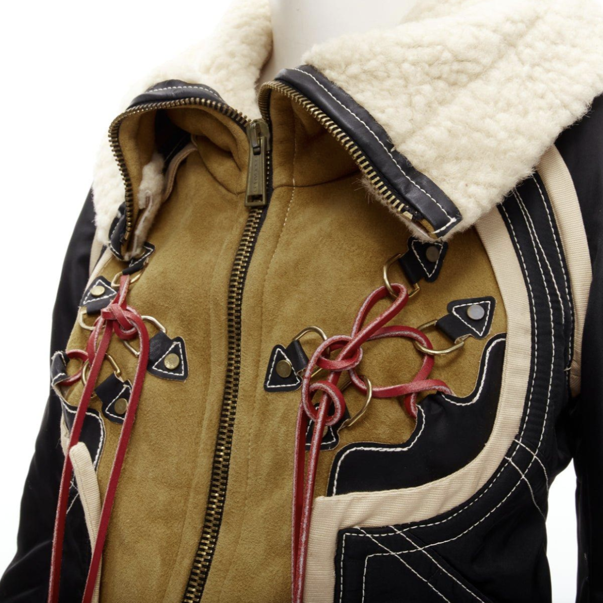 Dsquared2 cropped suede jacket - F/W 2004