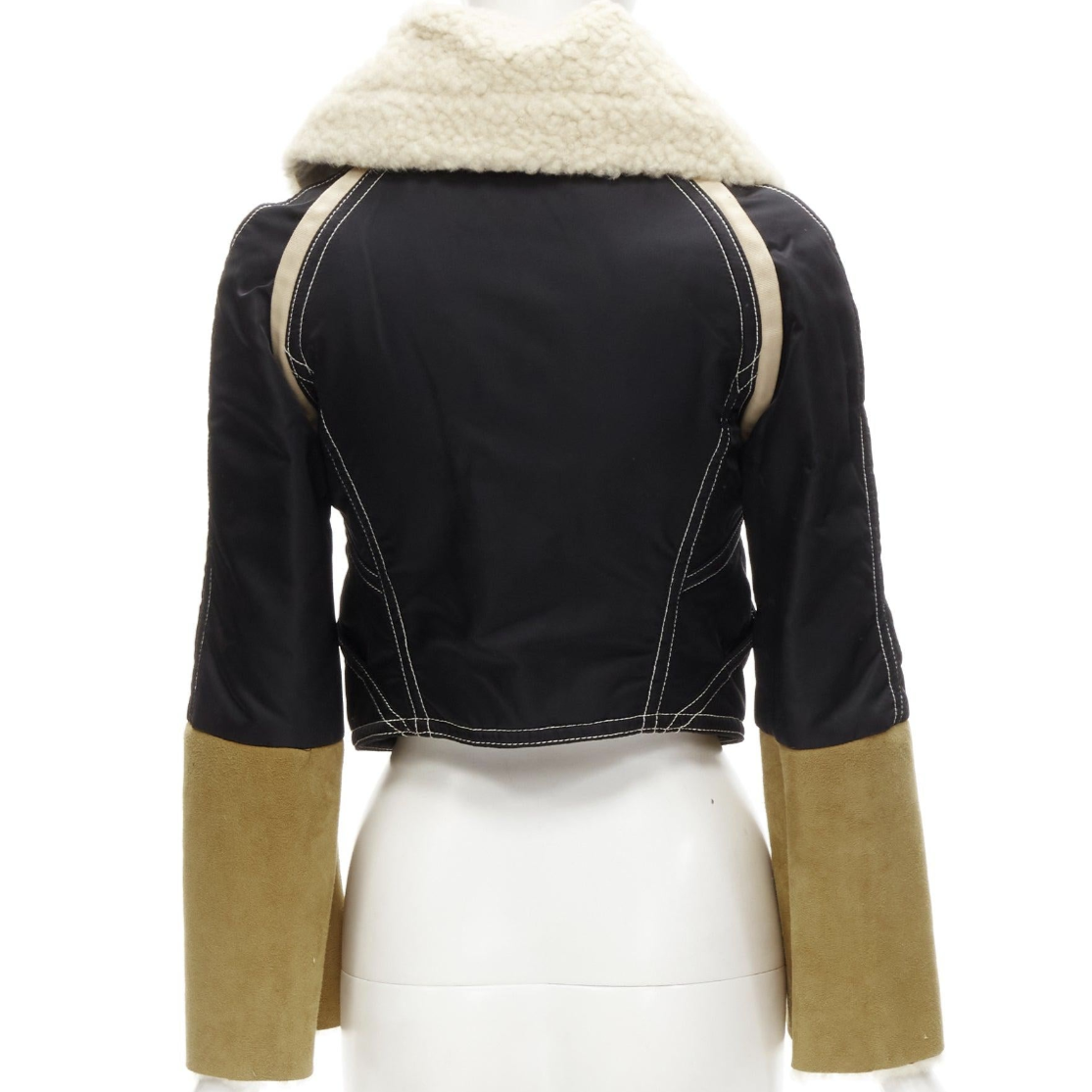 Dsquared2 cropped suede jacket - F/W 2004