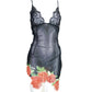 La Perla asymmetrical mesh dress