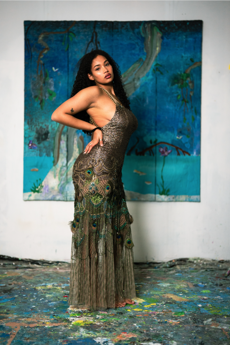 "Peacock" Dress by Jenny Packham