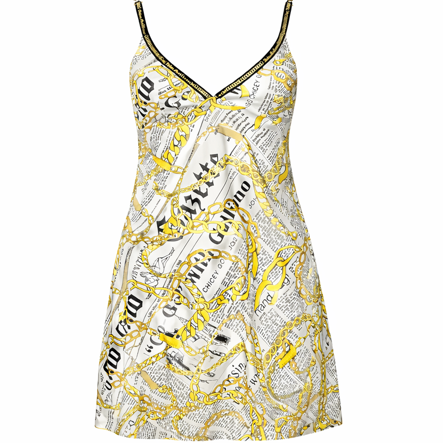 John Galliano "newspaper" dress