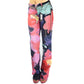 Cavalli multicolor floral print pants - S