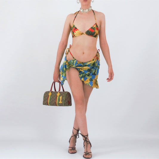 Dior “Sunflower” 4-piece Beachwear Set