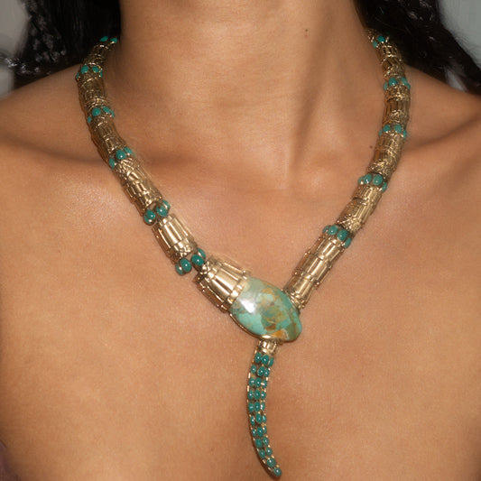 Roberto Cavalli snake necklace