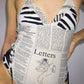 John Galliano Newspaper Print Swimsuit - XS