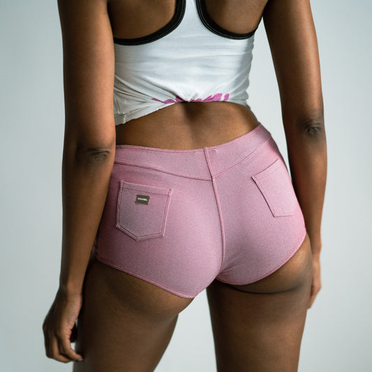 Pink Chanel Mini Shorts