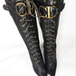 Dior by Galliano Fall 2000 Python Buckle Boots - EU37.5|UK4.5|US6.5