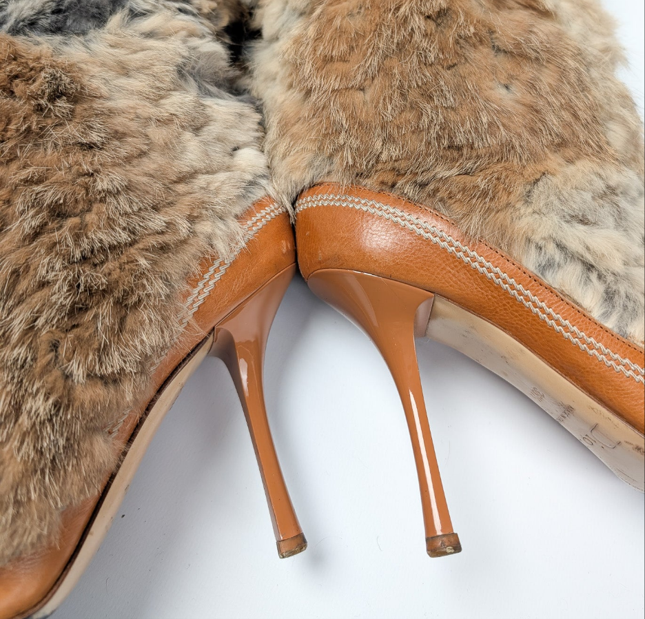 Dior by Galliano Fur Boots - EU40|7UK|9US