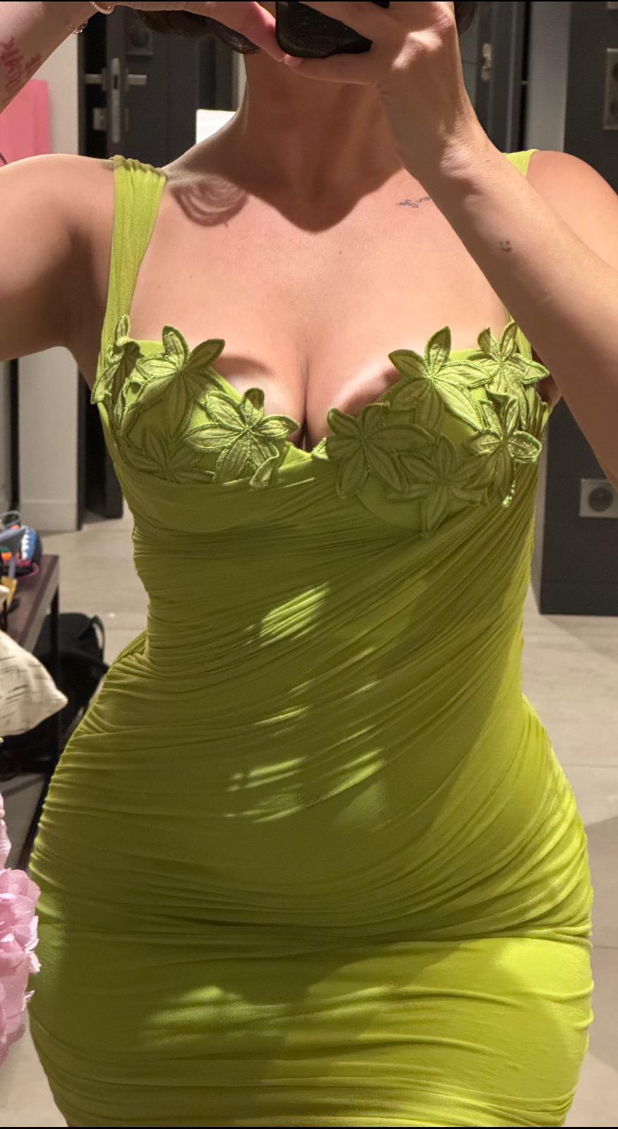 La Perla fitted chiffon dress: 2 colors available