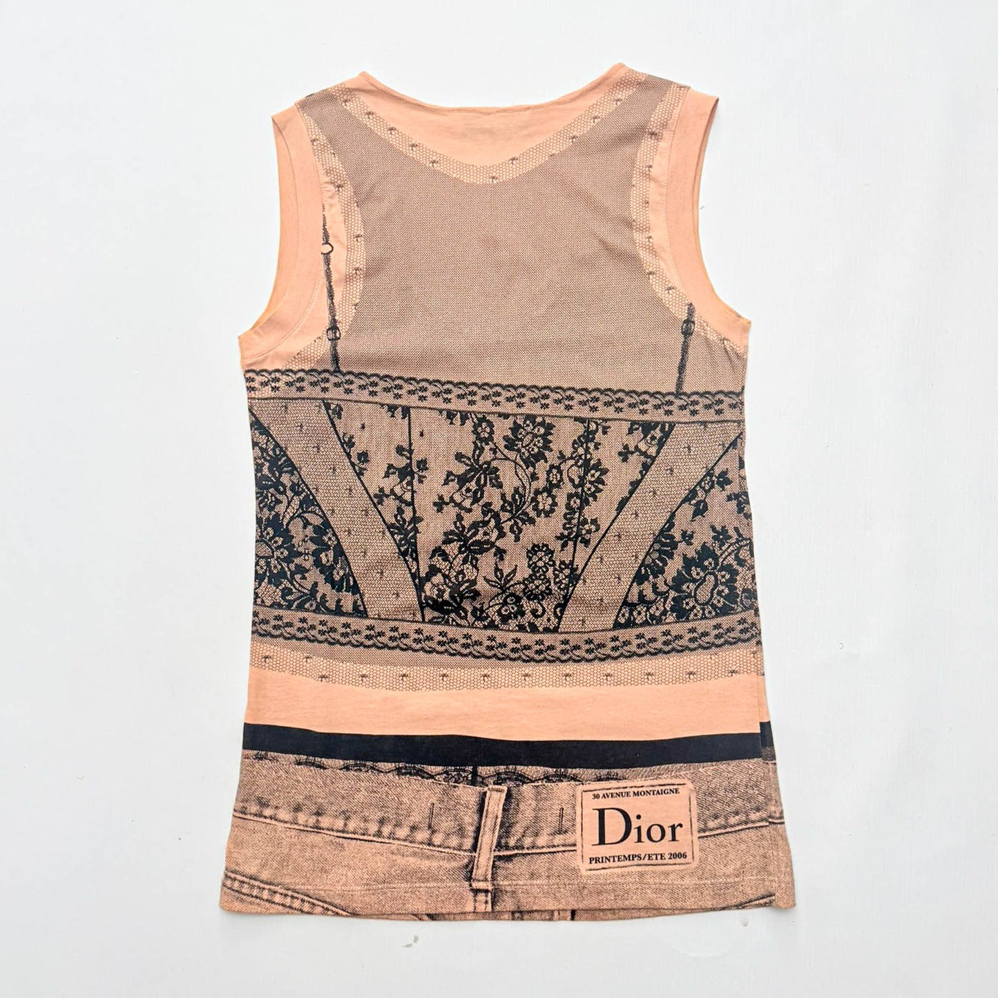 Dior Trompe l'oeil Tank Top by Galliano - S/S 2006