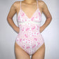 Dior by Galliano Pink Monogram Swimsuit 2005 Cherry Blossom