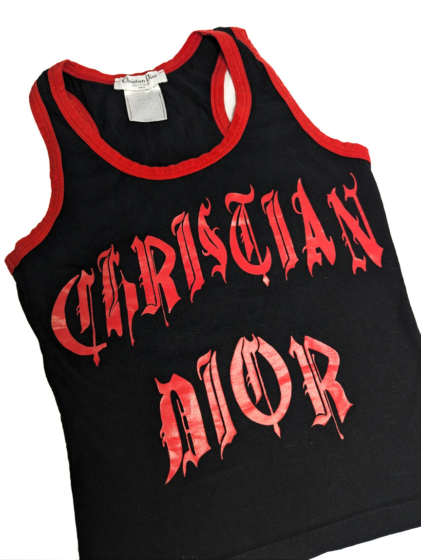 Dior tank top by Galliano - Hardcore F/W 2003